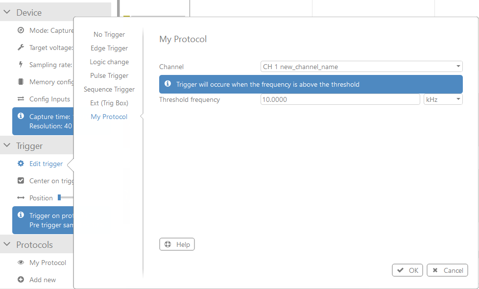 adding trigger to workspace
