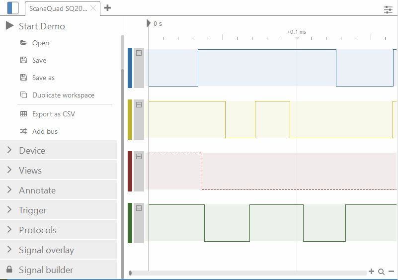 signal overlay logic signal editor